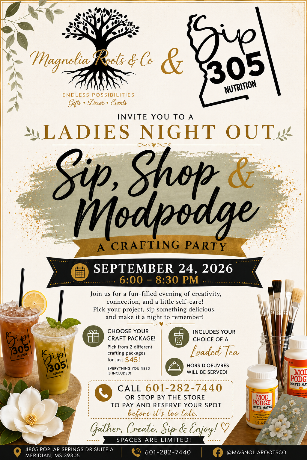 Sip, Shop & Modpodge