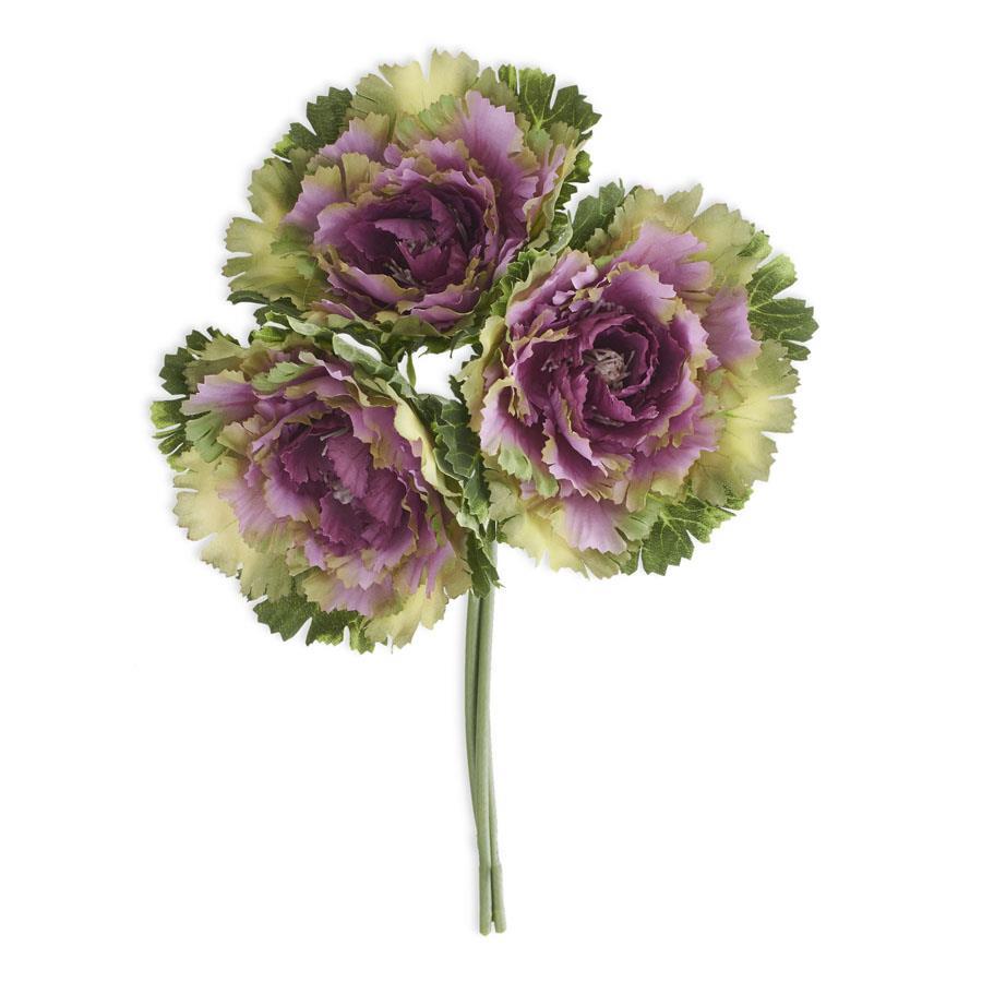 11.5 Inch Purple Cabbage Bundle (3 Stems)