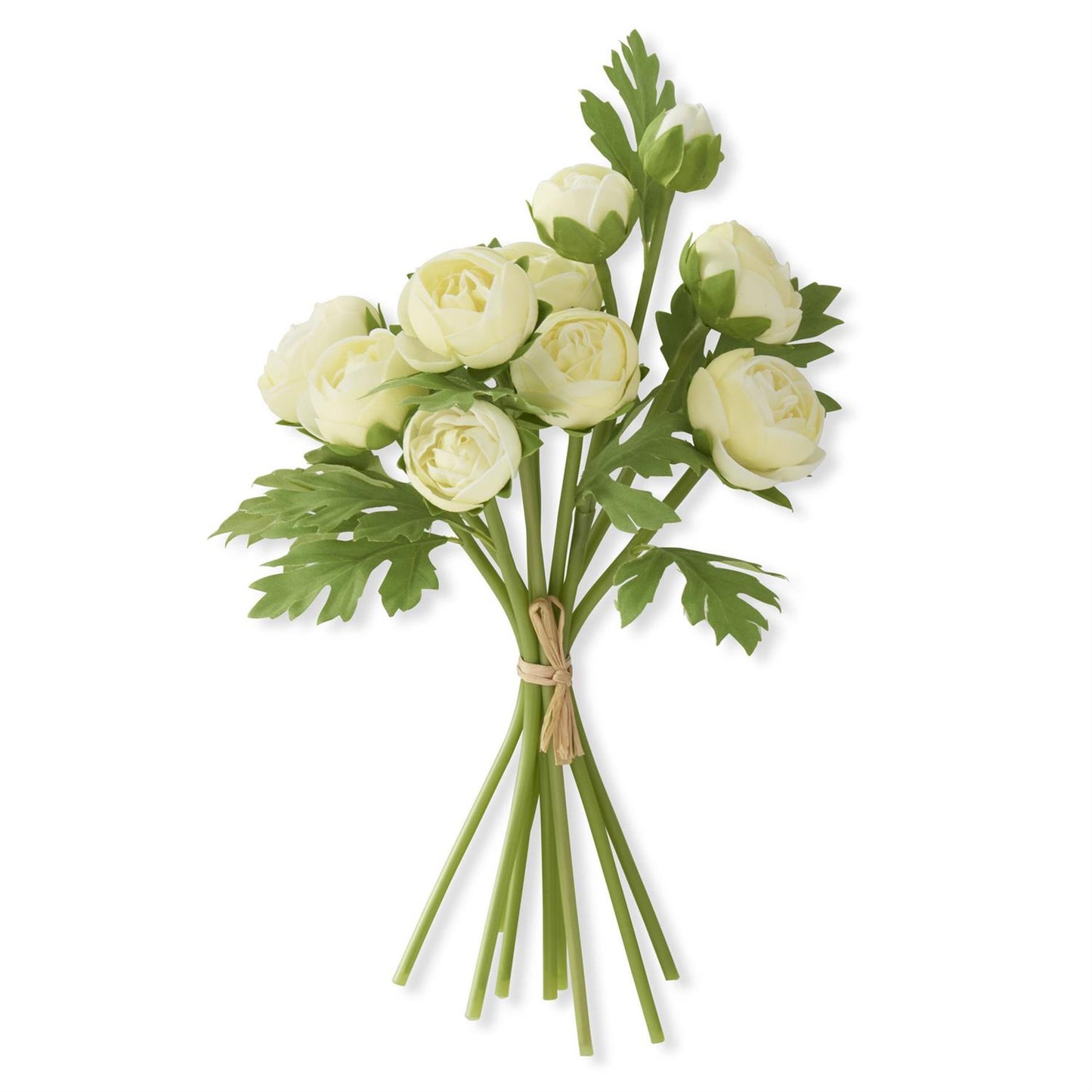 15 Inch Light Yellow Real Touch Ranunculus Bundle