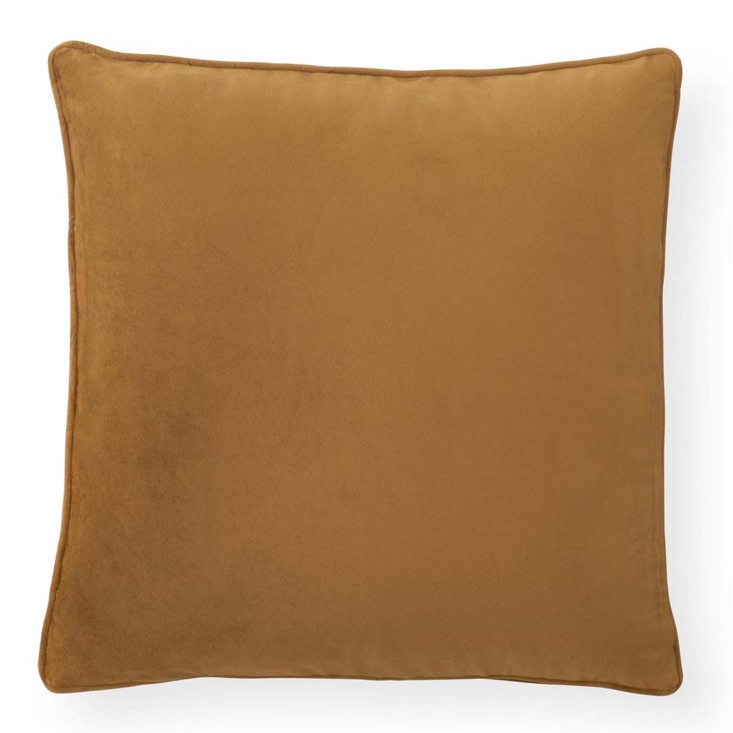20 Inch Mustard Velvet Square Pillow