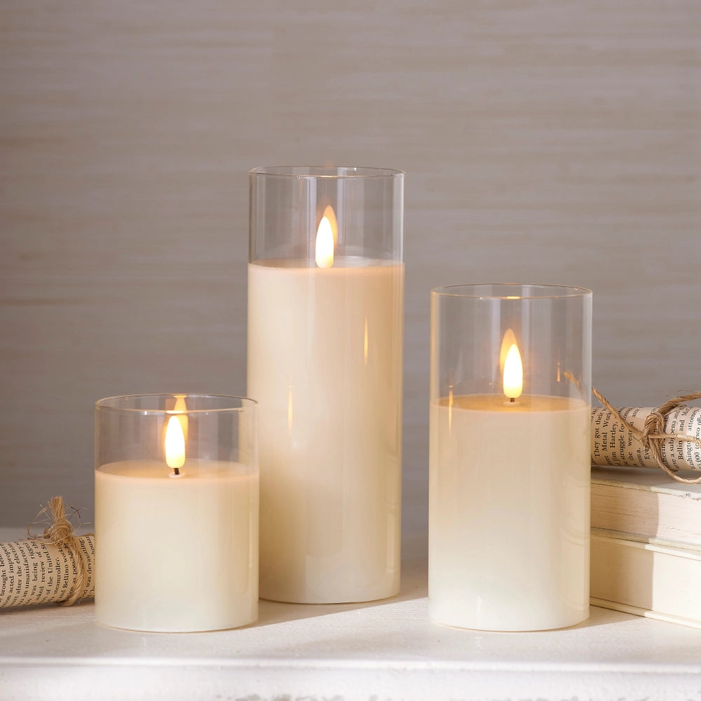 3" X 6" Ivory Pillar Candle