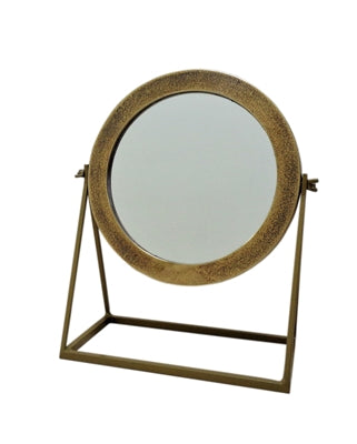 Round Mirror On Stand