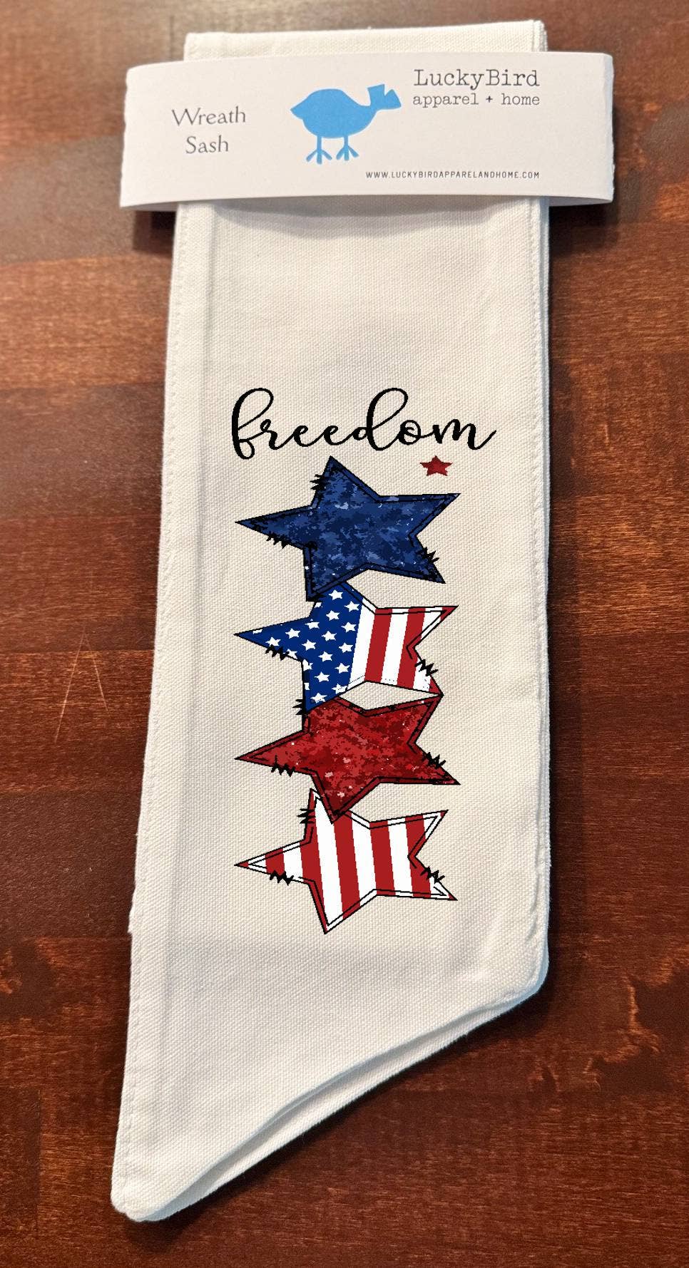 Freedom Stars Wreath Sash
