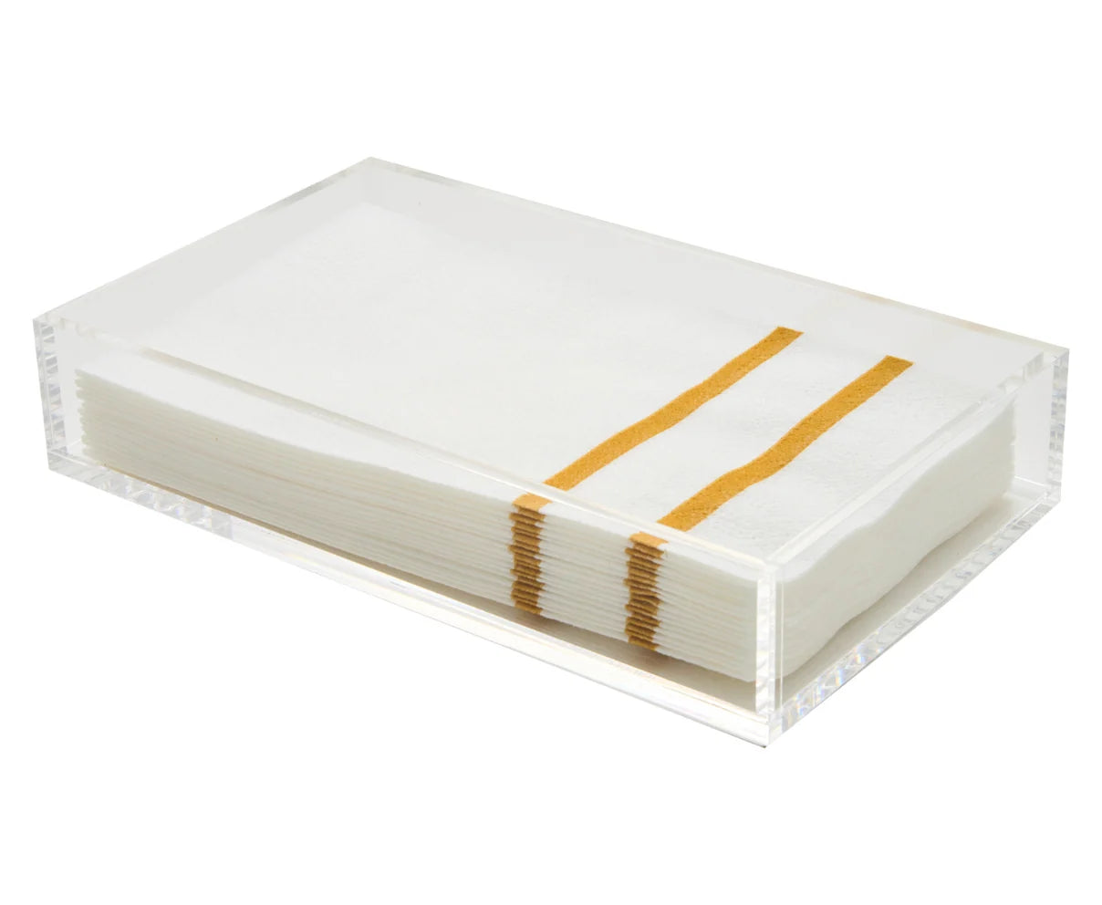 Clear Acrylic Napkin Tray Guest Towel