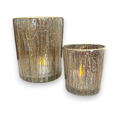 Med. Glass Votive Natural