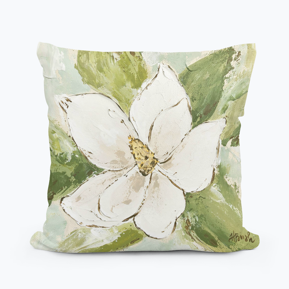 Haley Magnolia 2 Pillow: 18"x18"