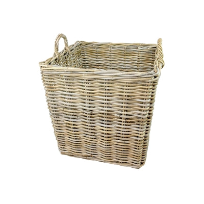 Grey Square Rattan Baskets
