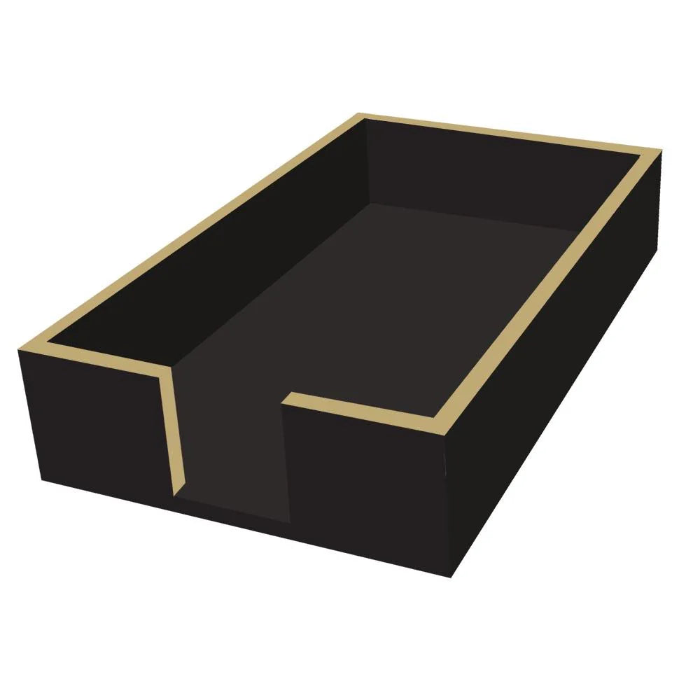 Black/Gold - Guest Towel Holder