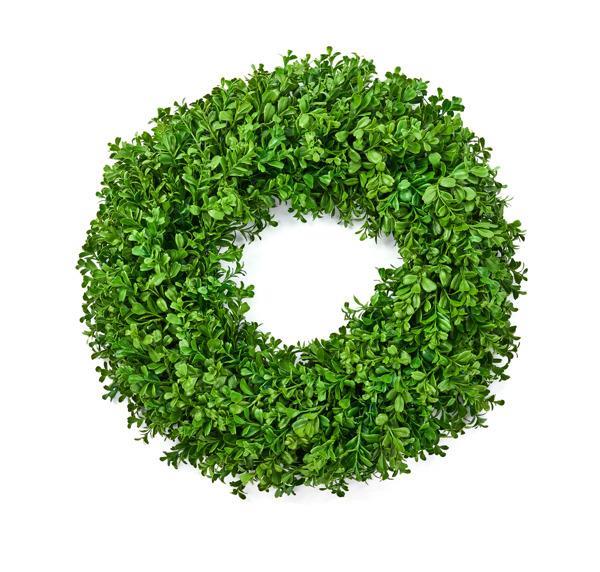 24" Boxwood Round Wreath