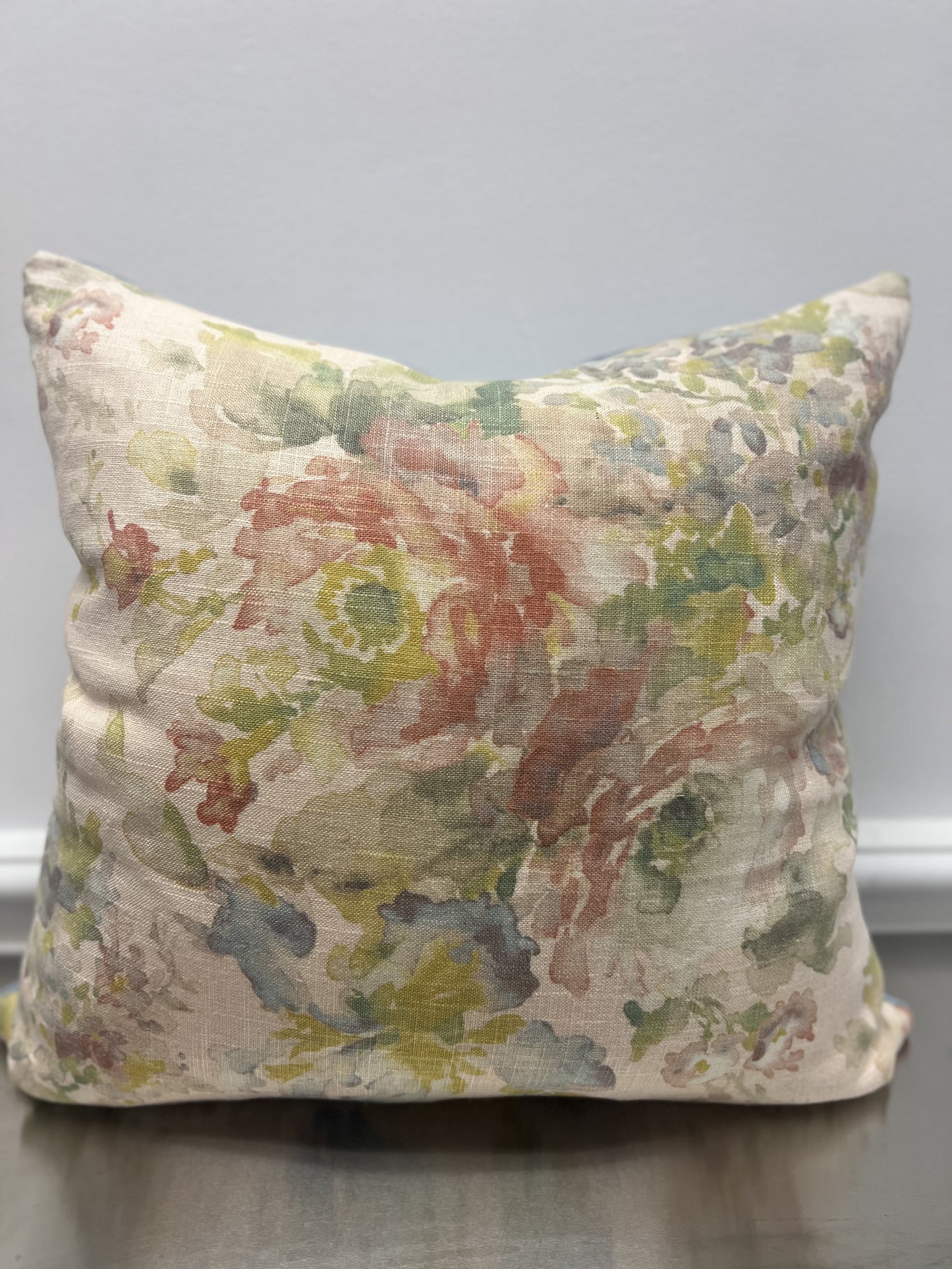 Floral (Front and Back) Accent Pillow
