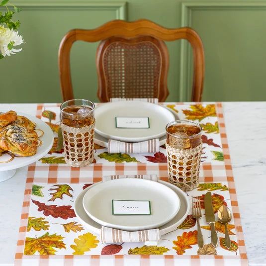 Hester & Cook Fall Foliage paper placemats, view 3