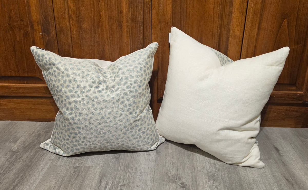 Linen Cheetah Print Accent Pillows
