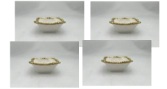 4" Square Bowl (Gold) - Set of 4