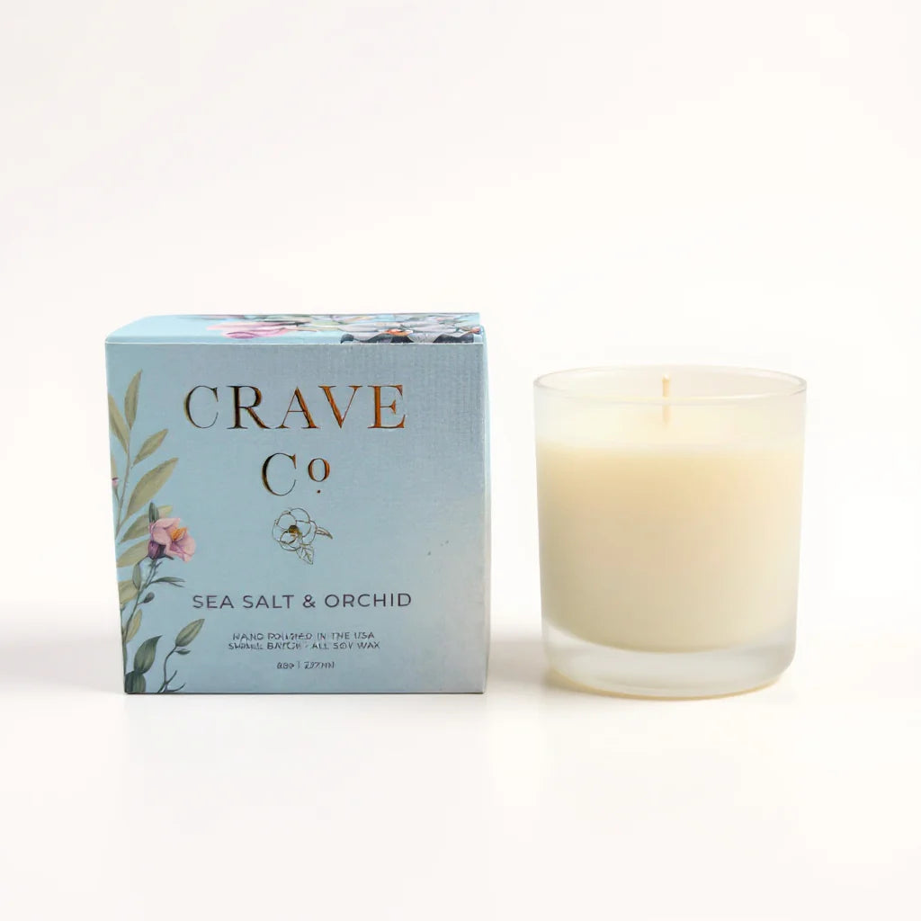 Sea Salt & Orchid - Boxed Candle