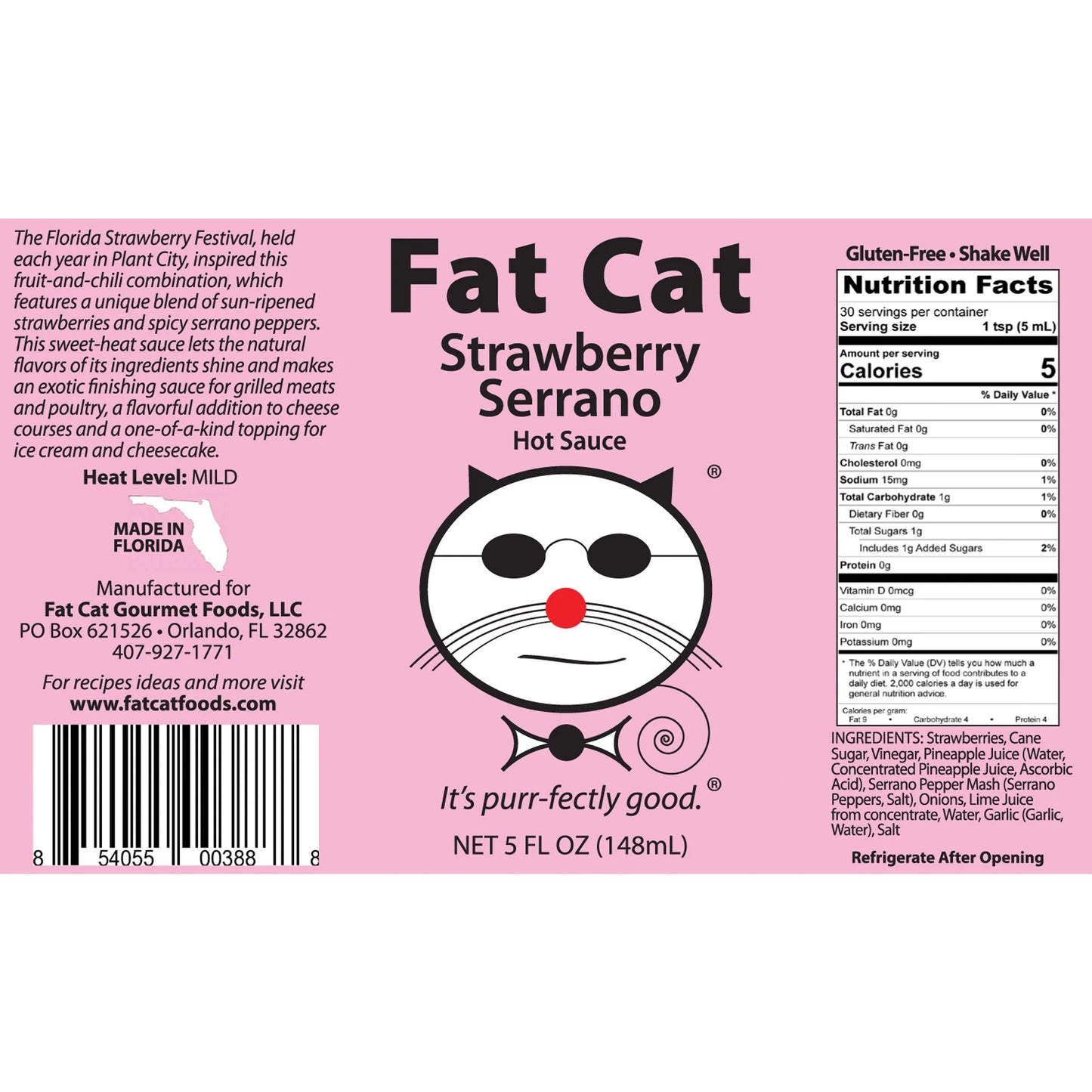 Strawberry Serrano Hot Sauce