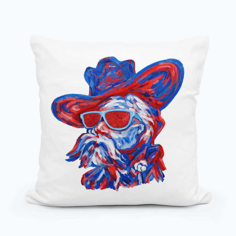 Colorful rebel Mascot Pillow