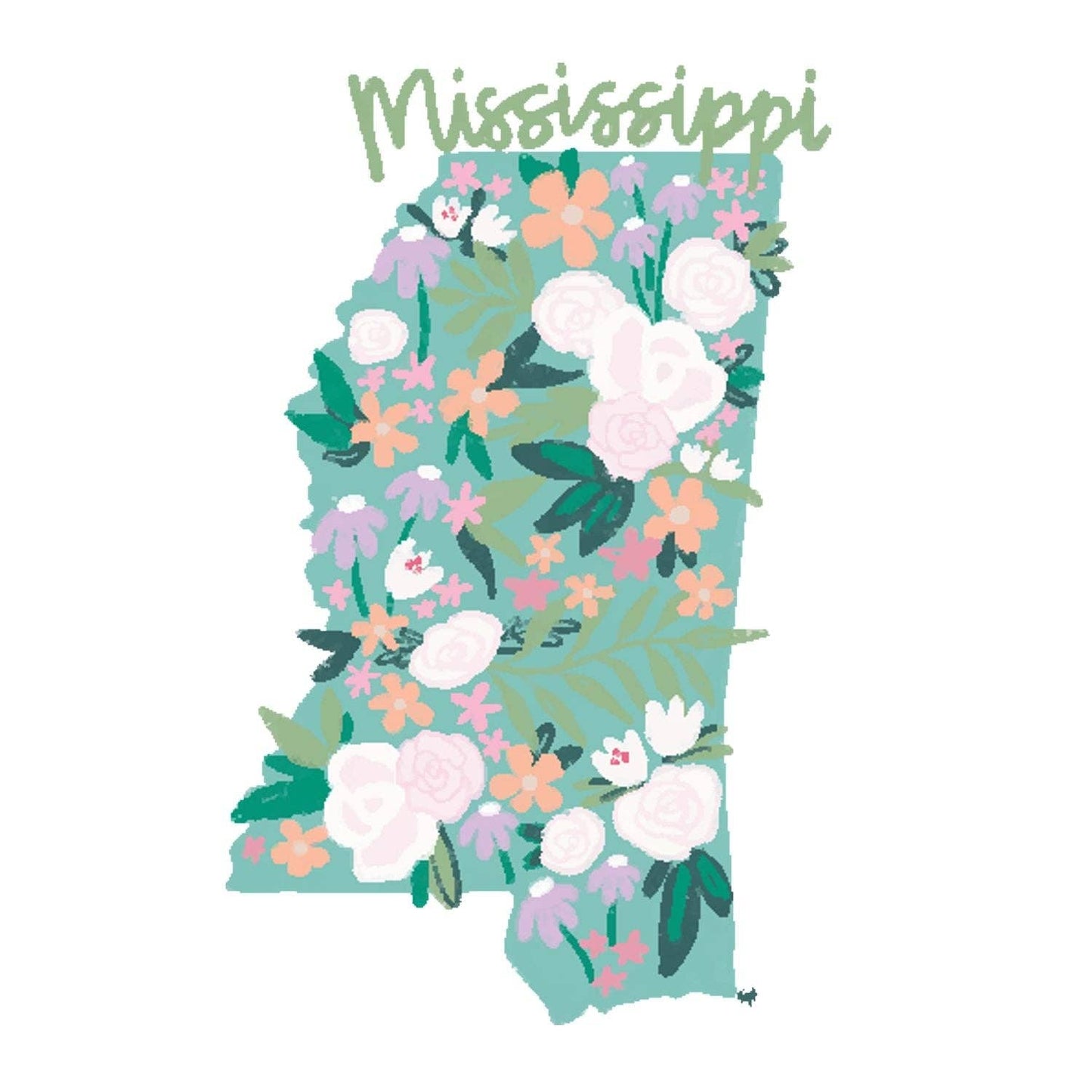 Emma's Southern State Mississippi Wreath Sash