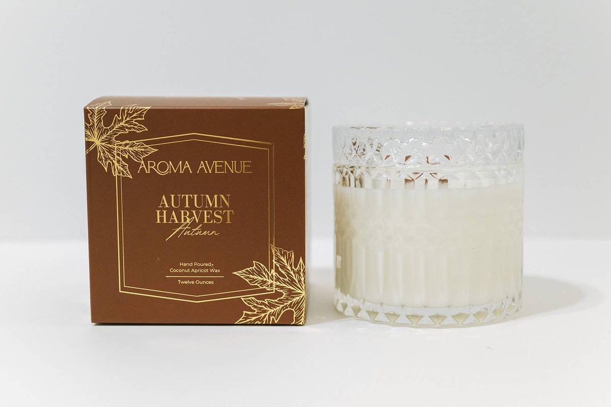 Aroma Avenue Autumn Harvest candle, 7 oz, view 2