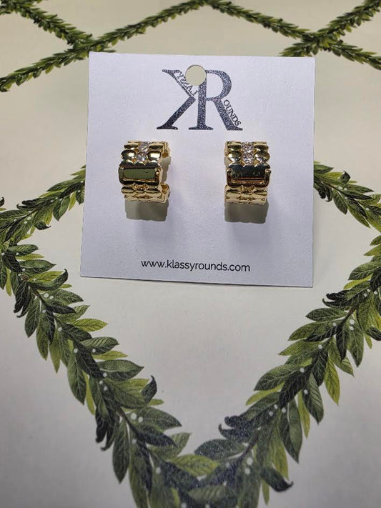 Oval Pave - Earring