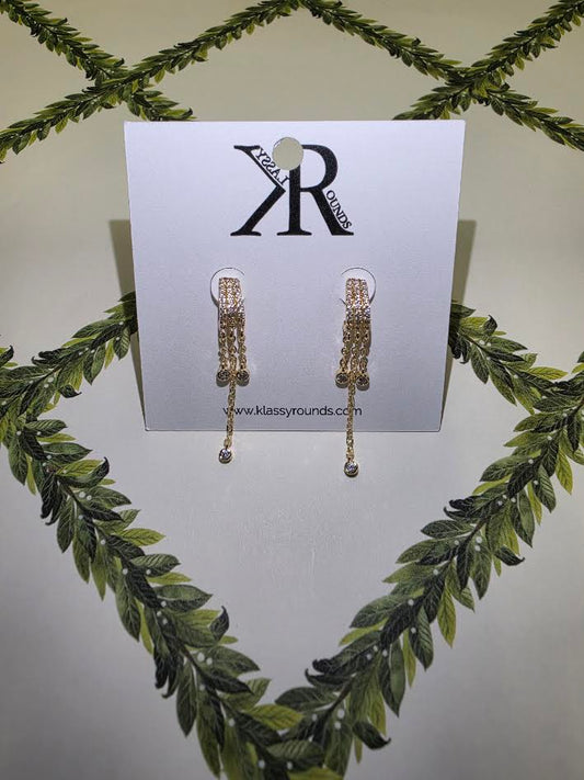 3 Row Dangle - Earring