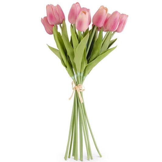 13 Inch Mauve Real Touch Mini Tulip