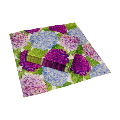 Hydrangea Garden Blue Cocktail Napkin