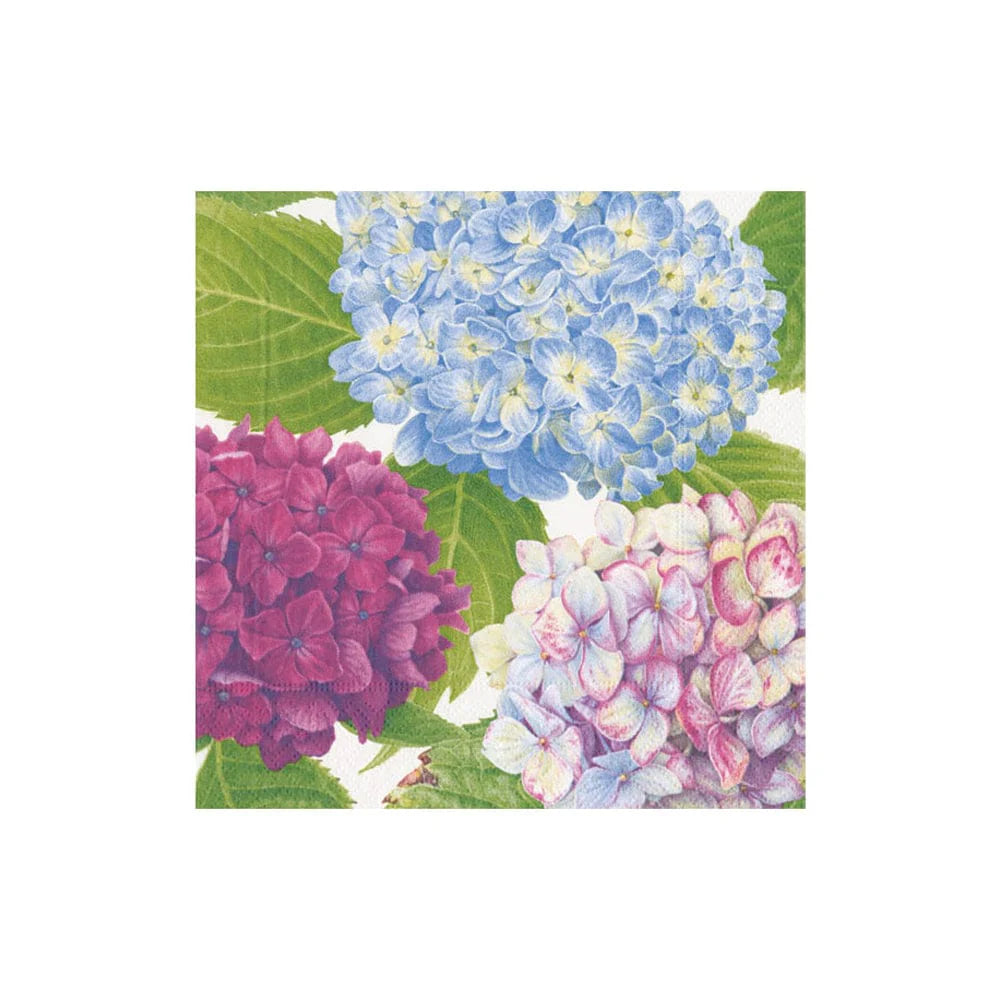 Hydrangea Garden Blue Cocktail Napkin