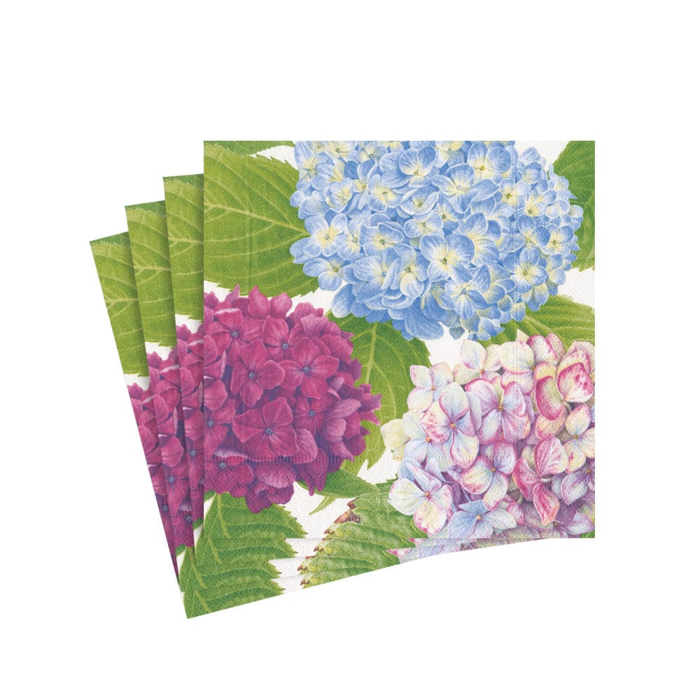 Hydrangea Garden Blue Cocktail Napkin