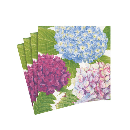 Hydrangea Garden Blue Cocktail Napkin