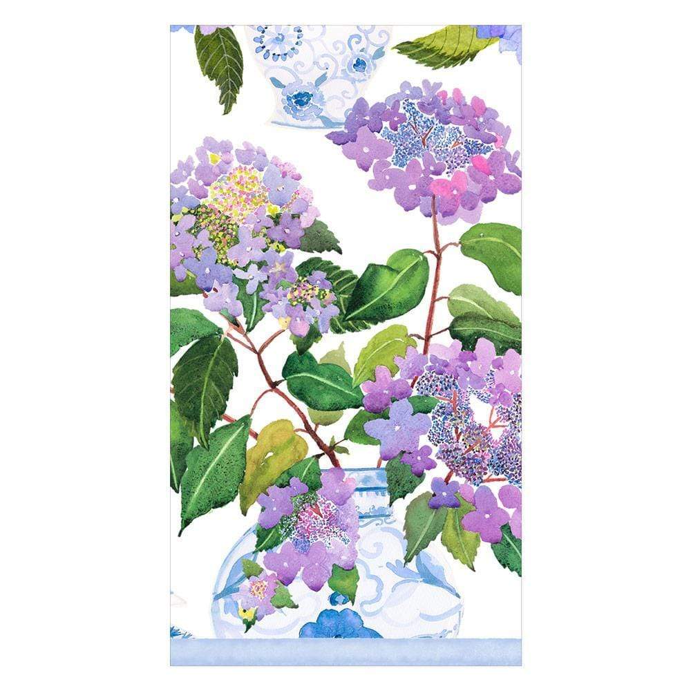 Hydrangeas and Porcelain Guest Towel