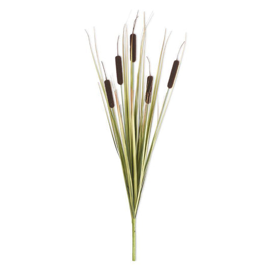 Faux Dark Brown Cattail Stem, 25 Inch