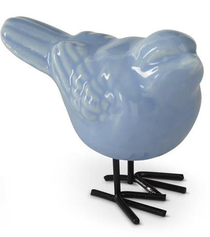 2.5 Inch Blue Porcelain Birds