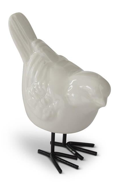 2.5 Inch White Porcelain Birds