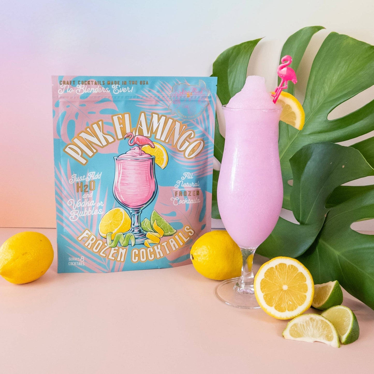 Pink Flamingo Frozen Cocktail -Just add Water + Prosecco