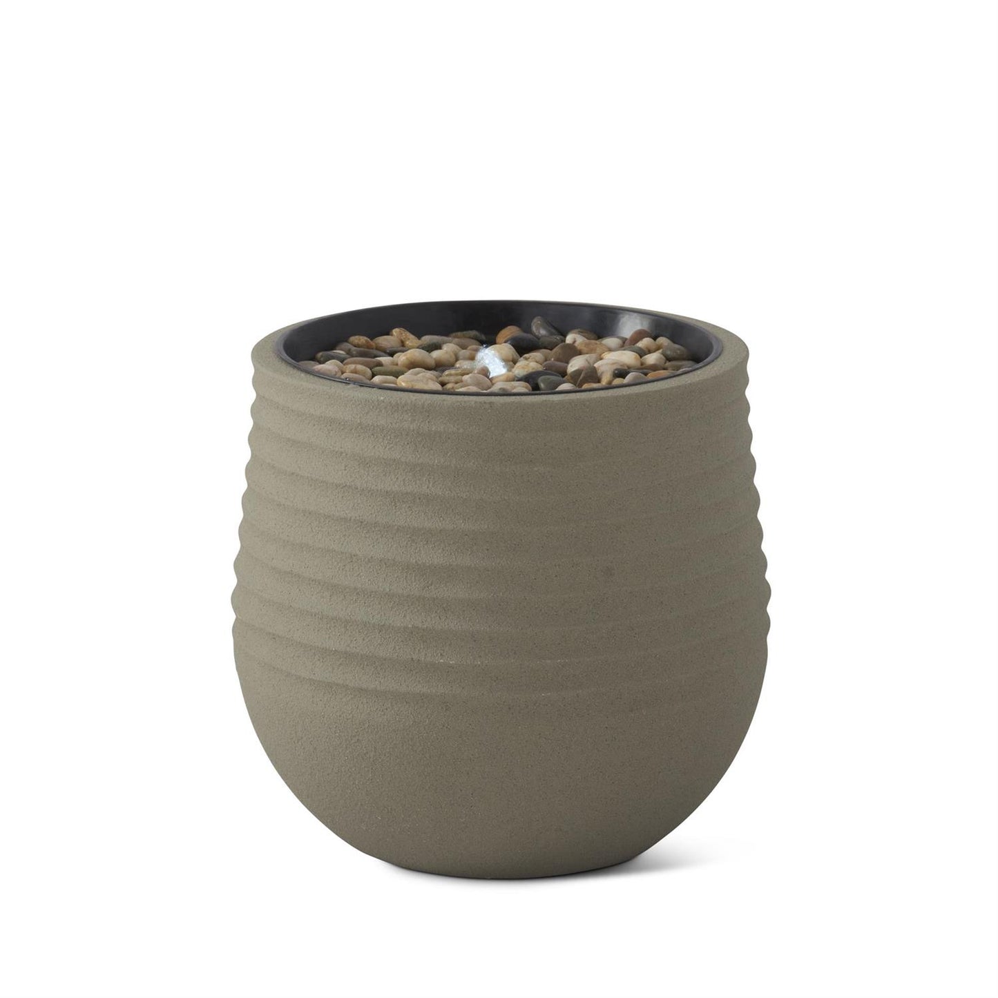 19.25 Inch Round Gray Outdoor Fountain