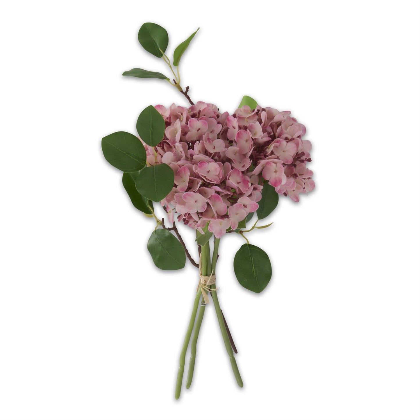 12 Inch Dark Pink Real Touch Hydrangea Bundle (4