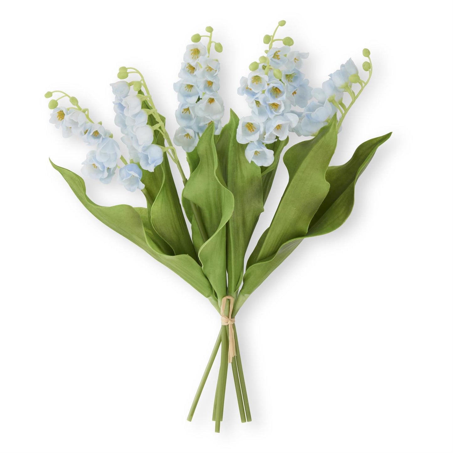 15 Inch Blue Real Touch Lily of The Valley Bundle