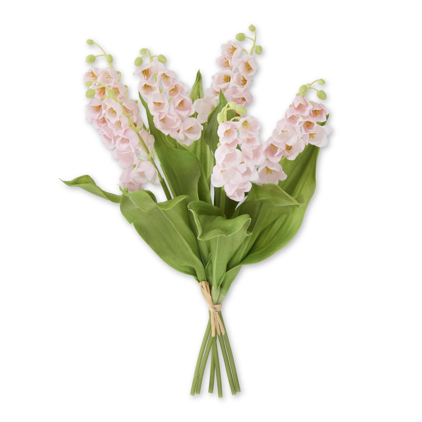 15 Inch Pink Real Touch Lily of The Valley Bundle