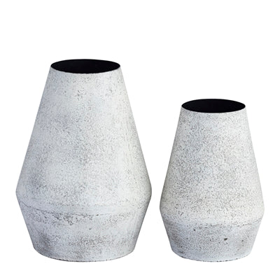 Large Iron Antique Gray Vase