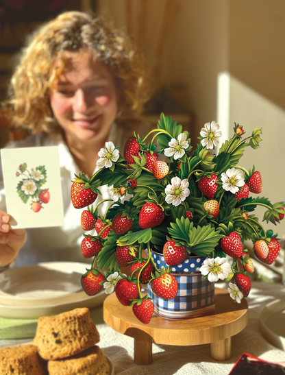 Strawberry Blossom - FreshCut Paper Greeting Card