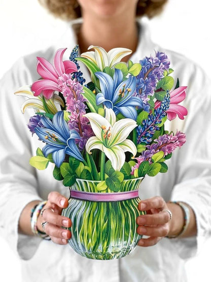 Lilies & Lupines Greeting Card