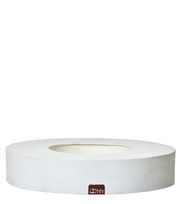 Lg. Recycled Paper Vase Candleholder White