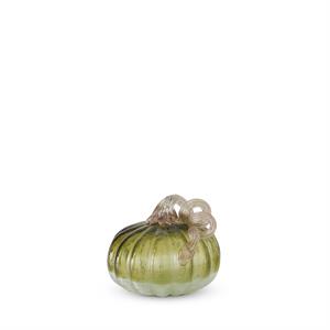 Crackled Handblown Glass Pumpkin, Small