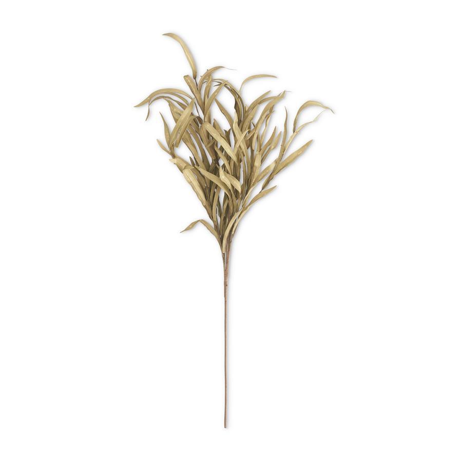 Faux Green Grass Stem, 35 Inch