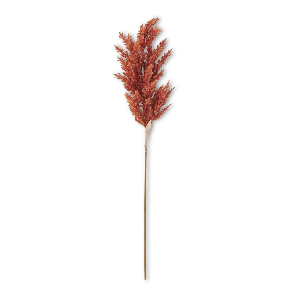 Faux Rust Sorghum Grass Stem, 43 Inch