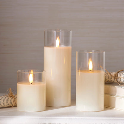 3" X 6" Ivory Pillar Candle