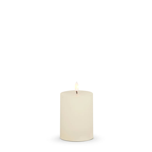 3" X 4" Ivory Pillar Candle