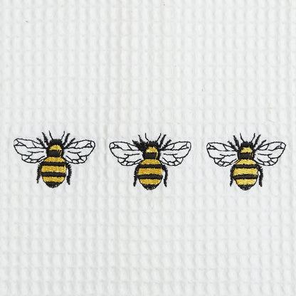 Bumblebee Trio Embroidered Kitchen Towel