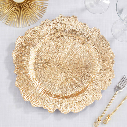 Radiant Elegance Starburst Charger: Gold / 14"