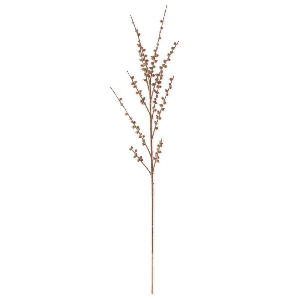 Faux Gold Beaded Berry Stem, 47 Inch